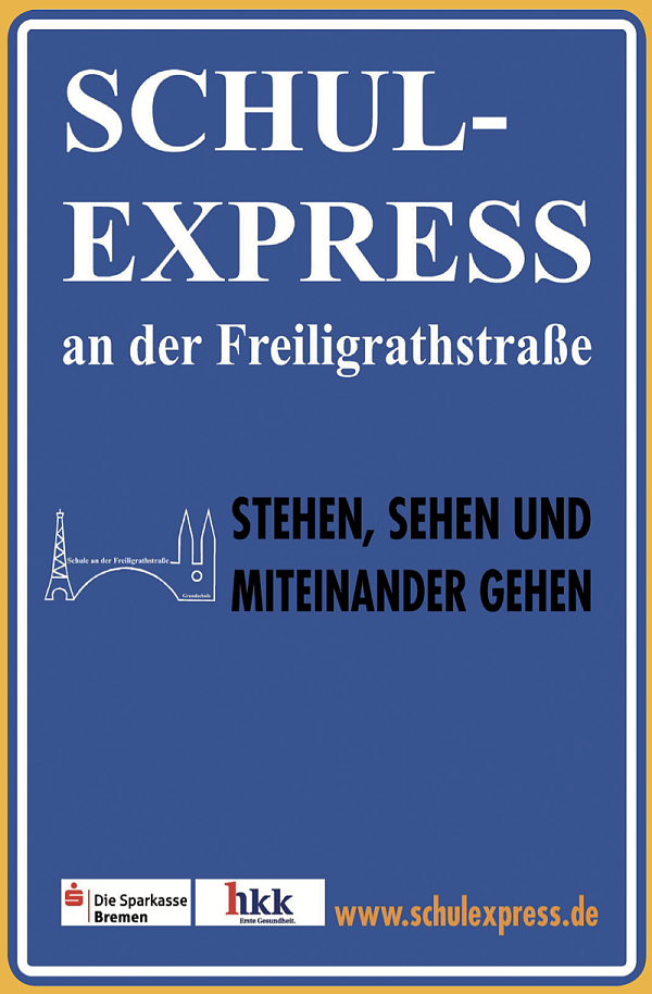 Der Schulexpress an der Freiligrathstraße